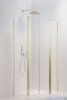 Radaway Nes Brushed Light Gold Ptd kabina pięciokątna 80x100cm szczotkowane jasne złoto 10051000-98-01/10051300-98-01